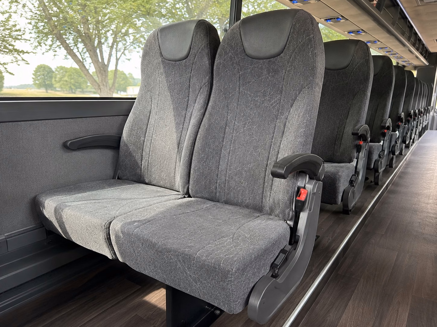 how bus type and size change charter bus prices in sacramento california